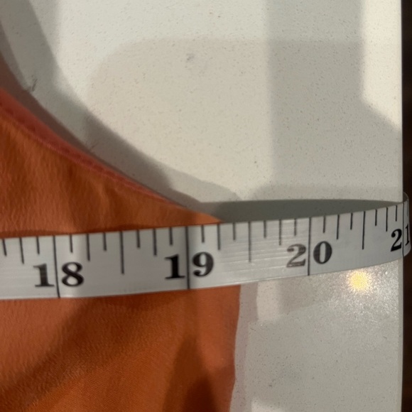 Cynthia rowley NWT women’s 100% silk peach colored sleeveless dress midi size 10 - Picture 6 of 7